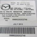 BGV4-66-AH0A | Магнитола MAZDA 3 BL 09-13 - Превью 4