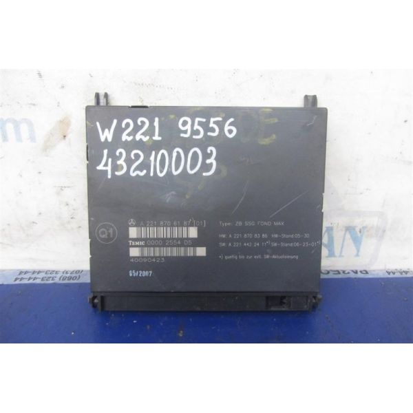 Блок електронний MERCEDES S-CLASS W221 06-13 A 221 870 61 87