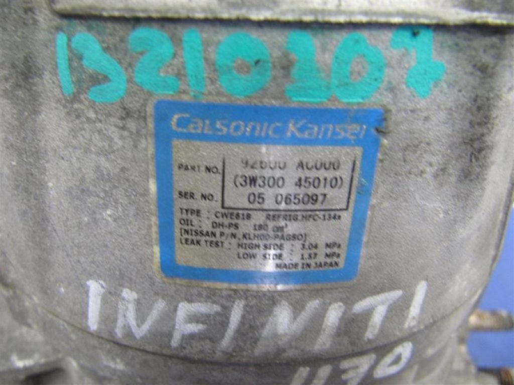 92600-AC000 | Компресор кондиціонера INFINITI FX S50 03-08 - Фото 3