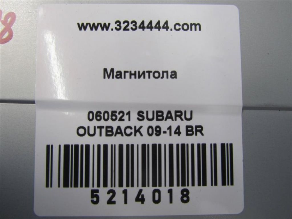 86201AJ60A | магнітола SUBARU OUTBACK 09-14 BR - Фото 2