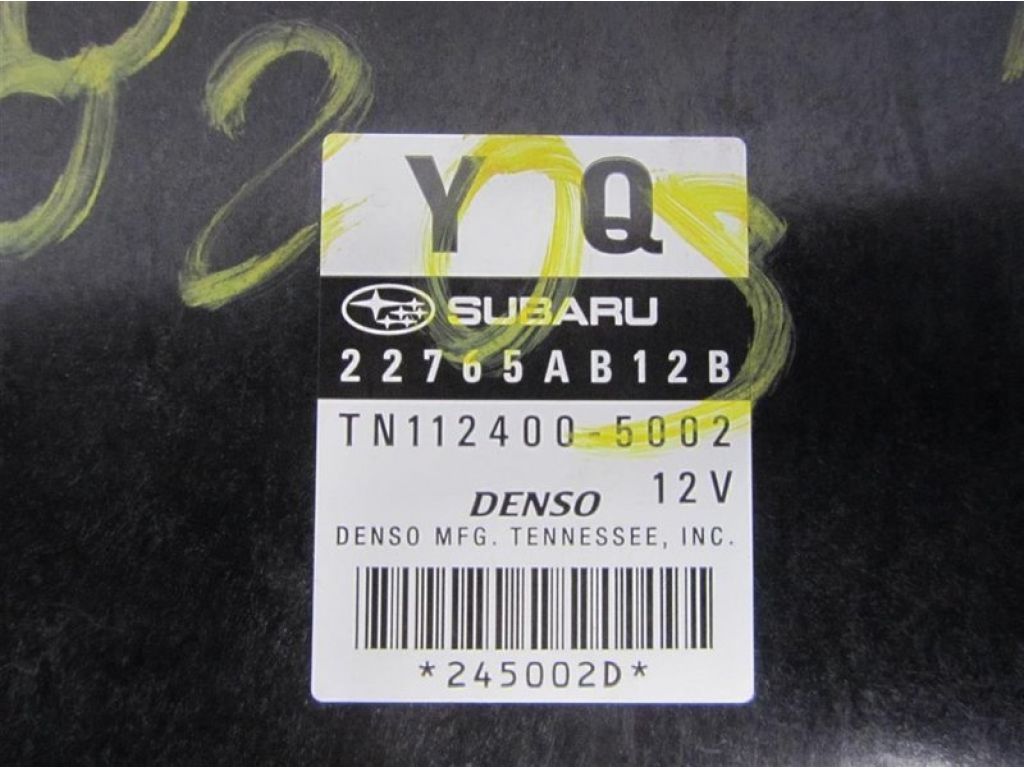 22765AB12B | Блок керування двигуном SUBARU OUTBACK 09-14 BR - Фото 4