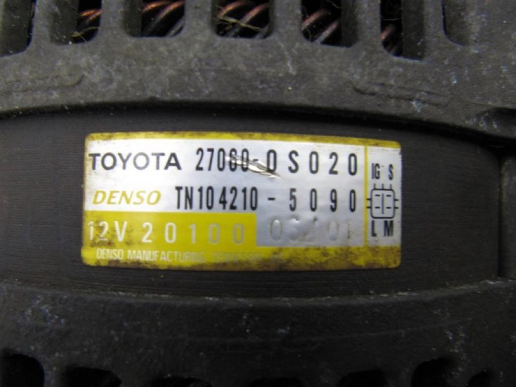 27060-0S020 | Генератор TOYOTA TUNDRA 07-13 - Фото 3
