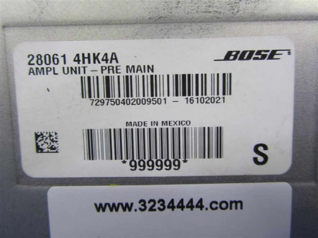 28061-4HK4A | Усилитель звука INFINITI Q50 15-20 - Фото 4