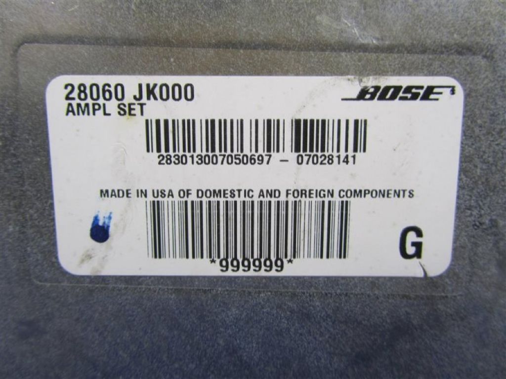 28060-JK000 | Підсилювач звуку INFINITI G25/G35/G37/Q40 06-14 - Фото 4