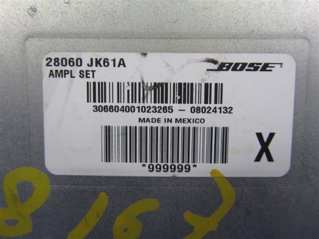 28060-JK61A | Підсилювач звуку INFINITI G25/G35/G37/Q40 06-14 - Фото 4