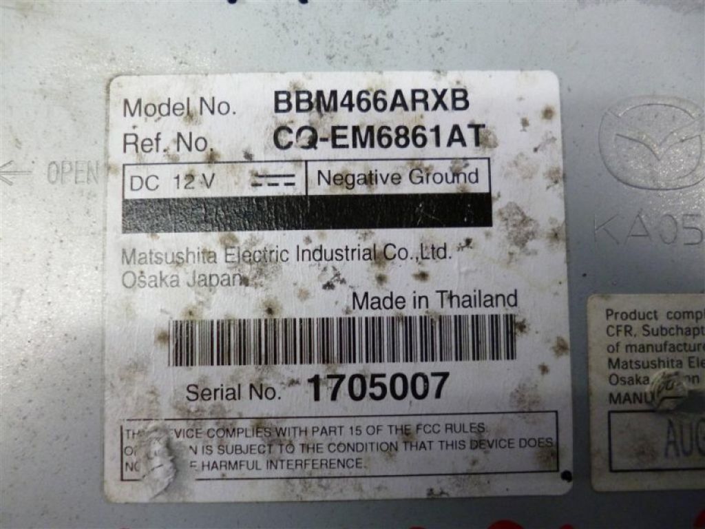 BBM3-66-AH0 | магнітола MAZDA 3 BL 09-13 - Фото 5