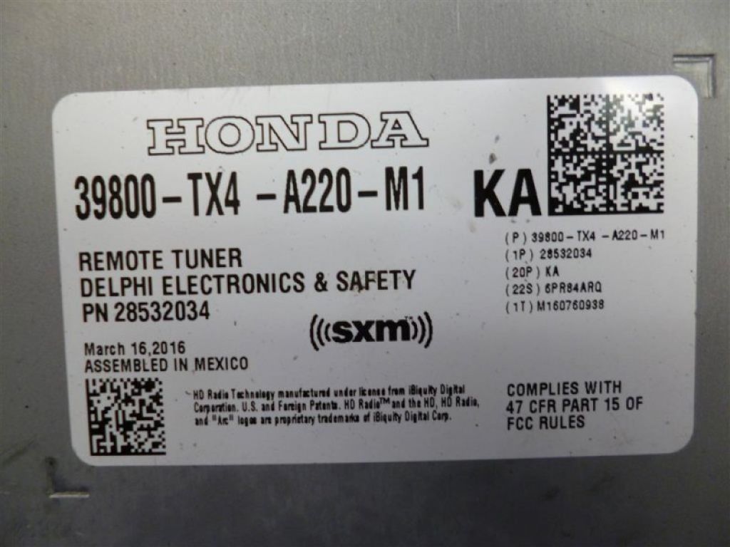 39800-TX4-A22 | Блок электронный ACURA RDX 12-19 - Фото 3