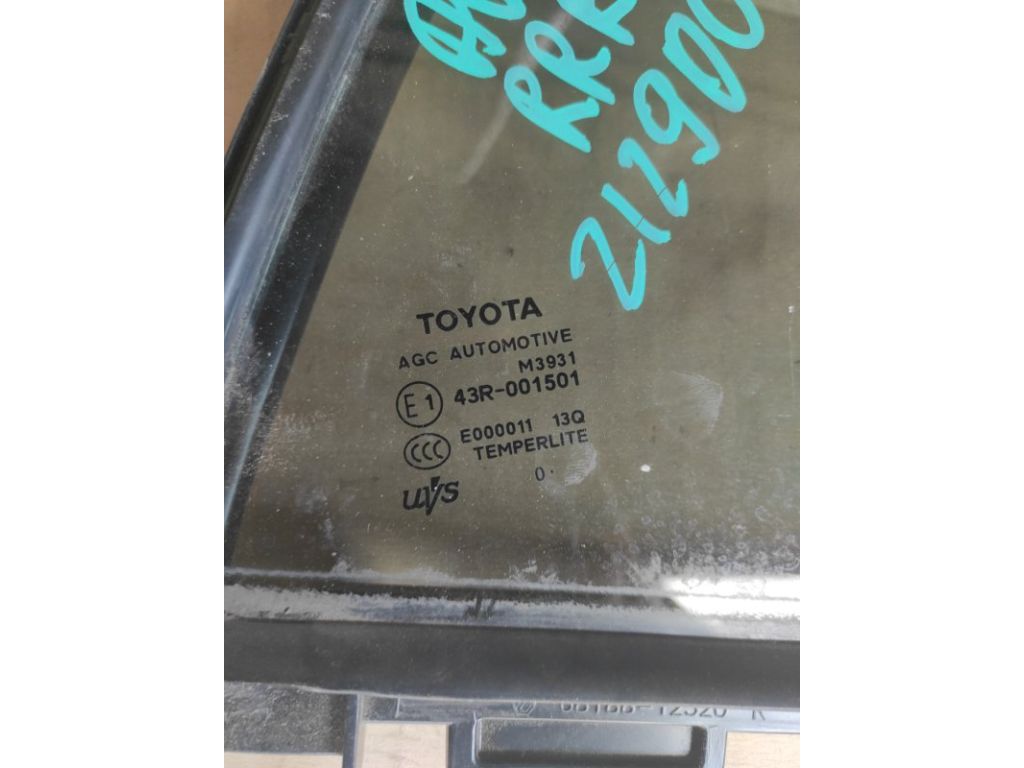 68123-02170 | Стекло двери глухое задн. прав. TOYOTA AURIS 06-12 - Фото 2