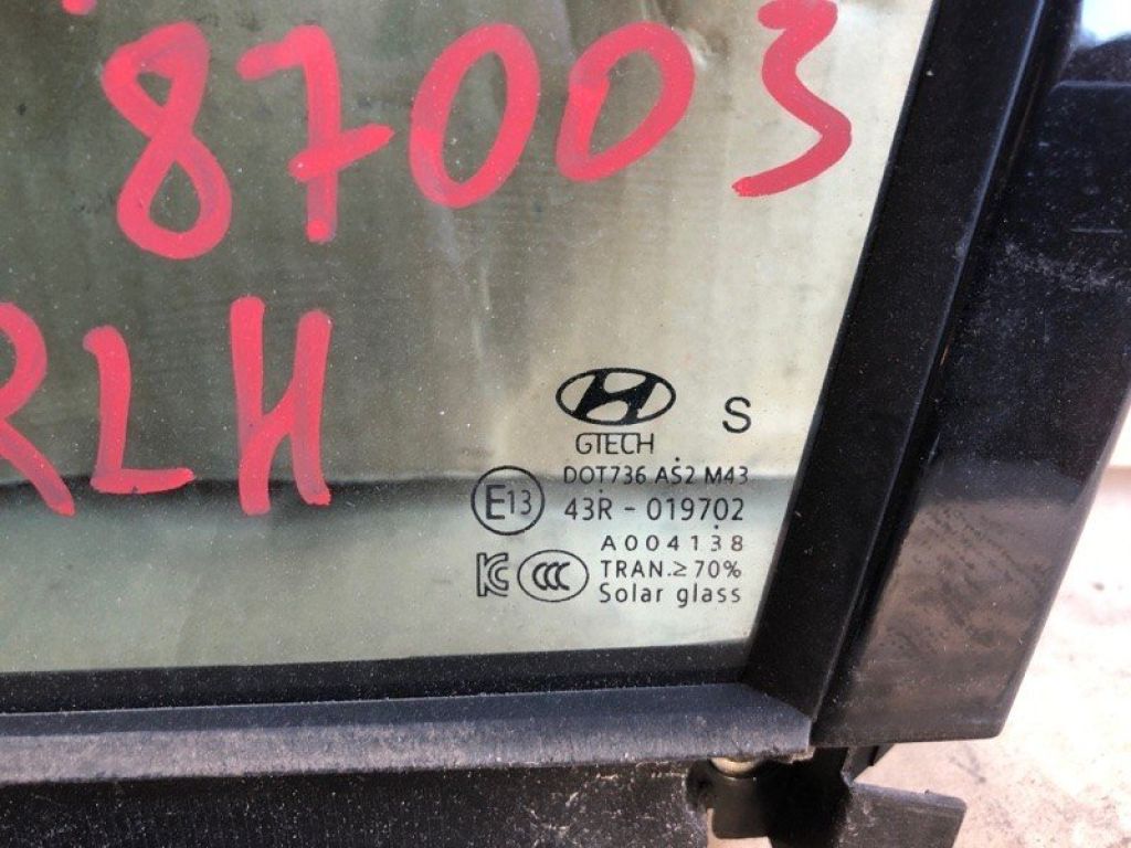 82570-S1010 | Скло дверей глухе передн. лів. HYUNDAI SANTA FE (TM) 18-23 - Фото 2