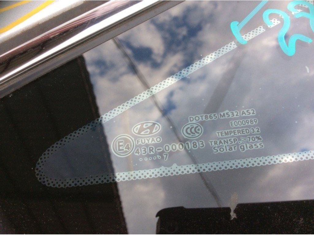 87820-C2000 | Стекло в кузов задн. прав. HYUNDAI SONATA LF 2014- - Фото 2