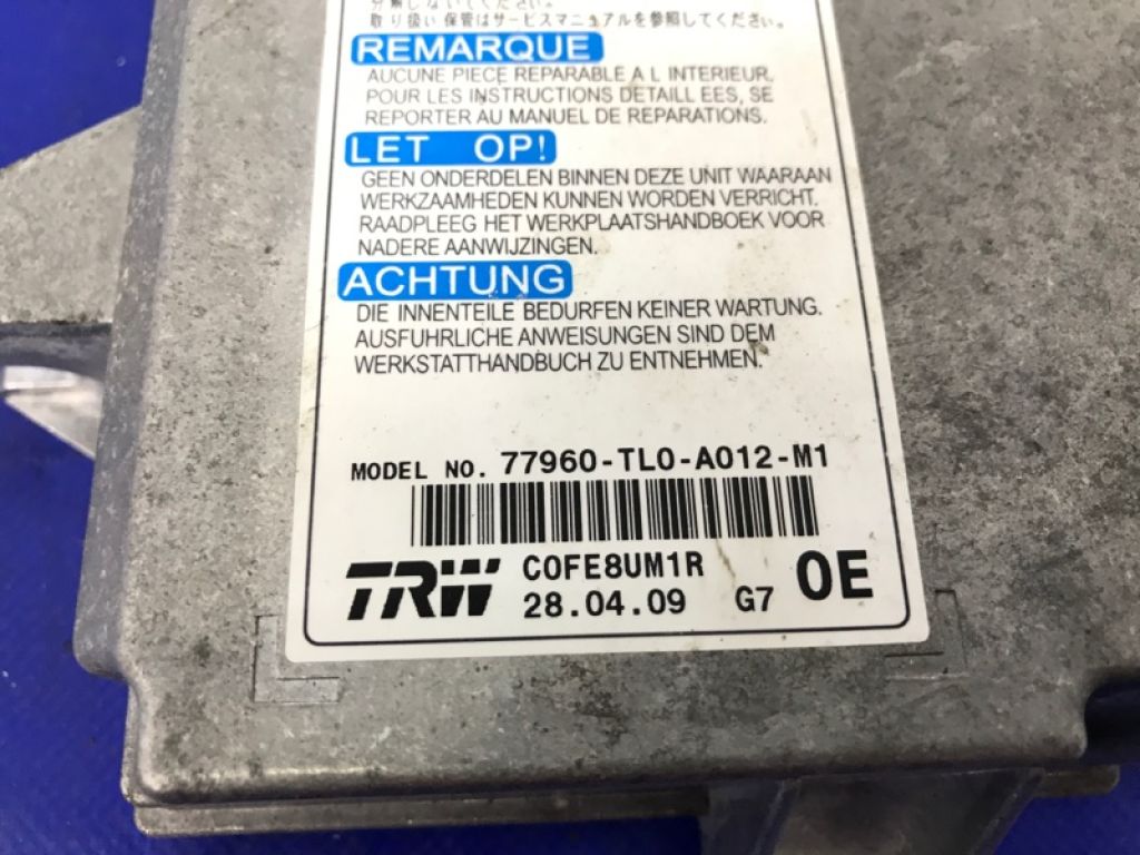 77960-TL0-A01 | Блок керування AIRBAG ACURA TSX 08-14 - Фото 3