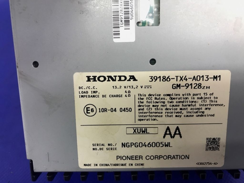 39186-TX4-A01 | Підсилювач звуку ACURA RDX 12-19 - Фото 3