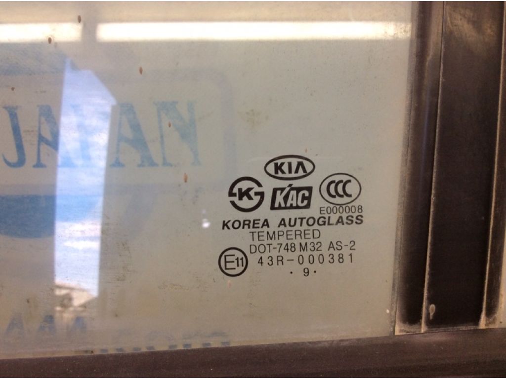 83411-1G011 | Скло дверей задн. лів. KIA RIO JB 2005-2011 - Фото 2