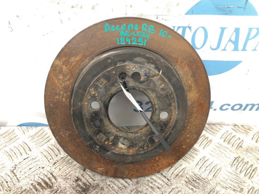 58411-0U300 | Тормозной диск задний HYUNDAI ACCENT RB 10-