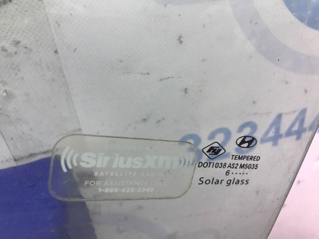 83410-C1010 | Скло дверей задн. лів. HYUNDAI SONATA LF 2014- - Фото 2