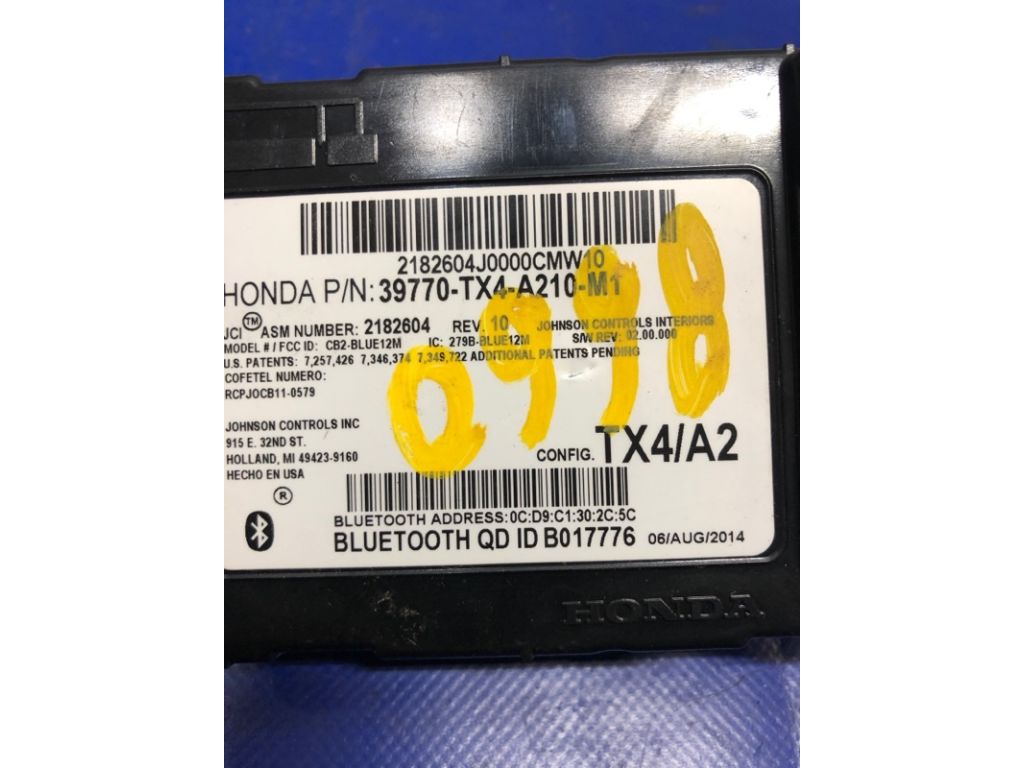 39770-TX4-A22 | Блок керування блютуз ACURA RDX 12-19 - Фото 4