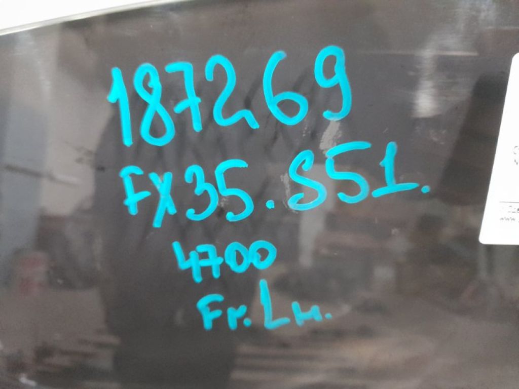 80301-1CA0A | Скло дверей передн. лів. INFINITI FX/QX70 S51 08-17 - Фото 2