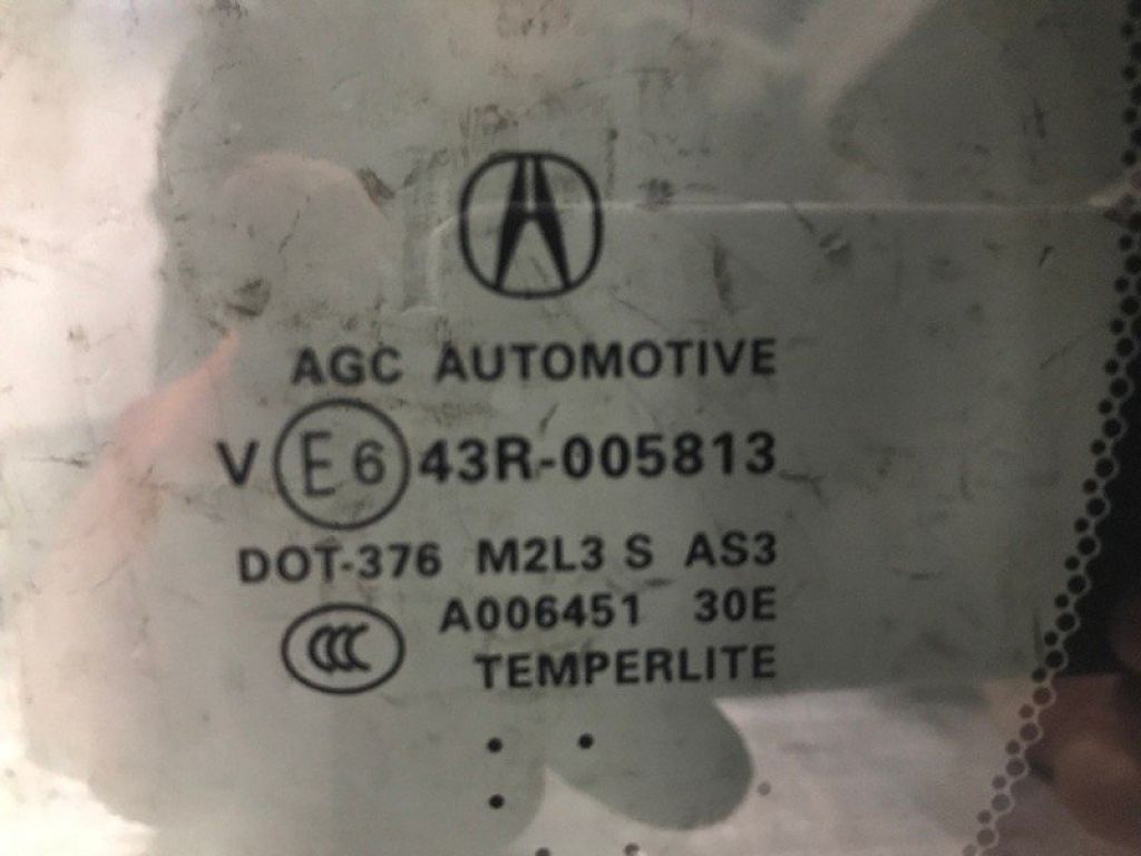 73460-TX4-A02 | Стекло двери глухое задн. лев. ACURA RDX 12-19 - Фото 3