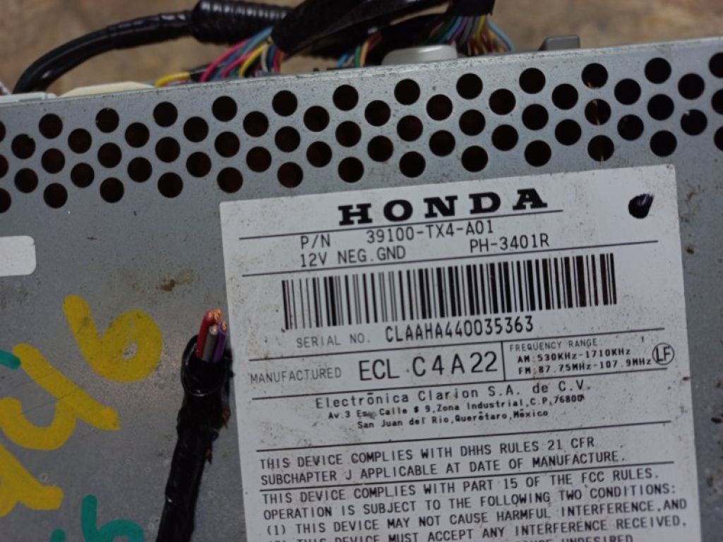 39170-TX4-A01 | магнітола ACURA RDX 12-19 - Фото 6