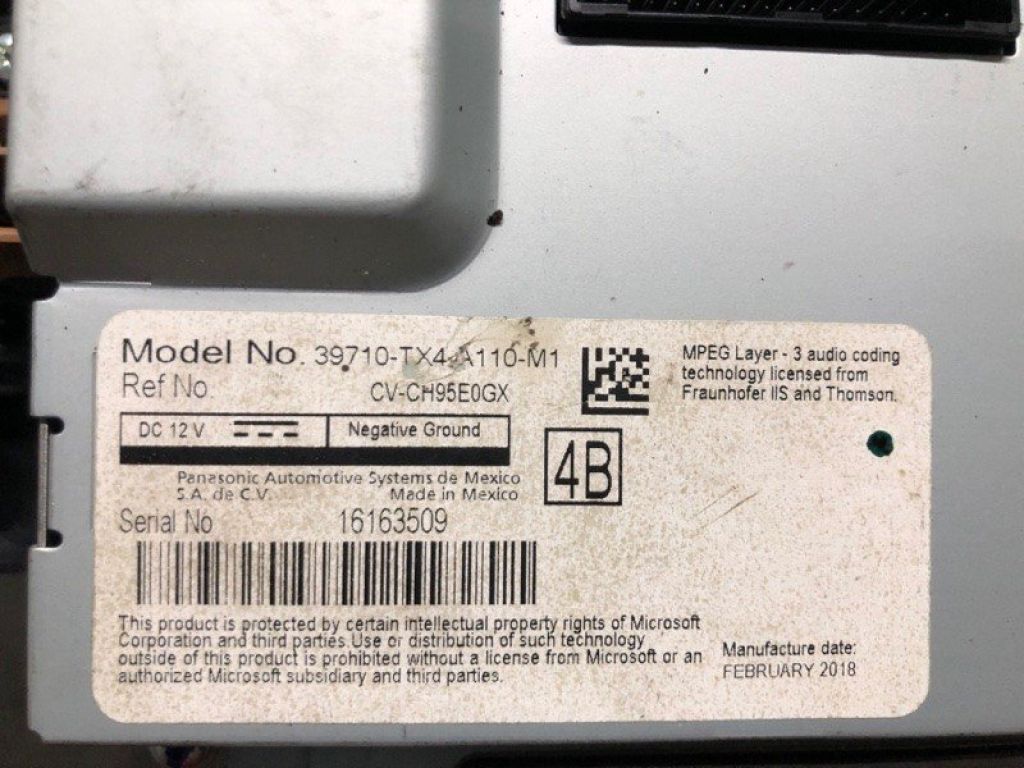 39710-TX4-306 | Монитор ACURA RDX 12-19 - Фото 3