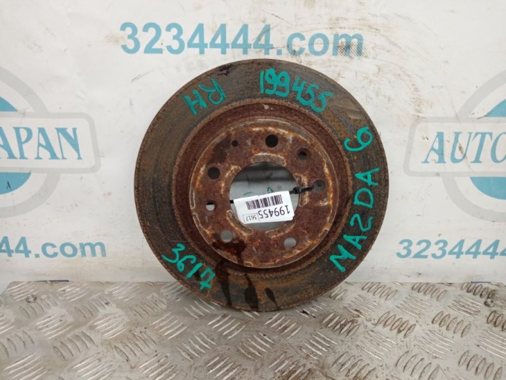 GK2Y-26-251H | Тормозной диск задний MAZDA 6 GH 07-12