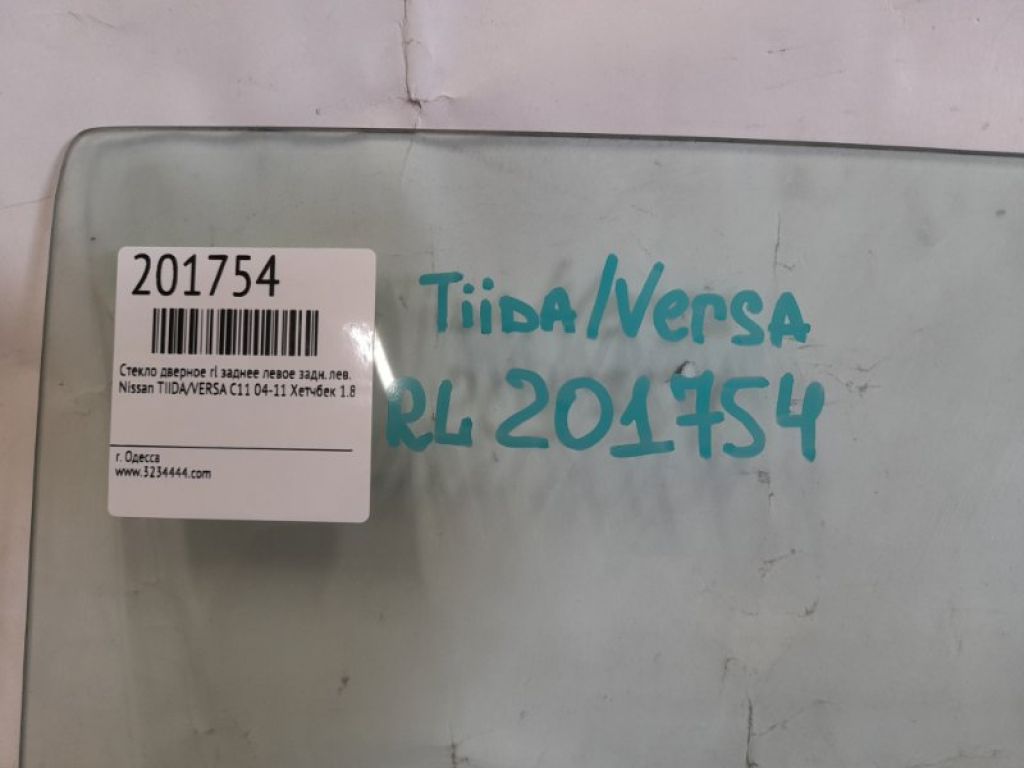 82301-EL000 | Скло дверей задн. лів. NISSAN TIIDA/VERSA C11 04-11 - Фото 2