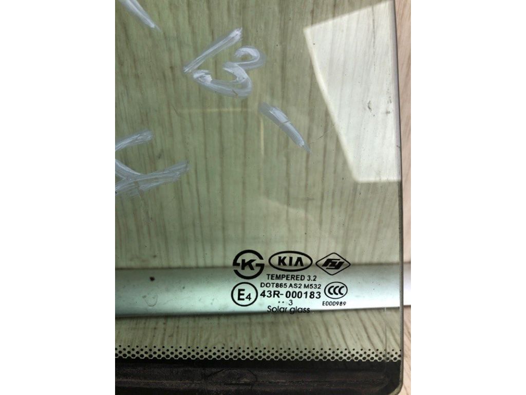 83427-A7020 | Стекло двери глухое задн. прав. KIA FORTE YD 12- - Фото 3