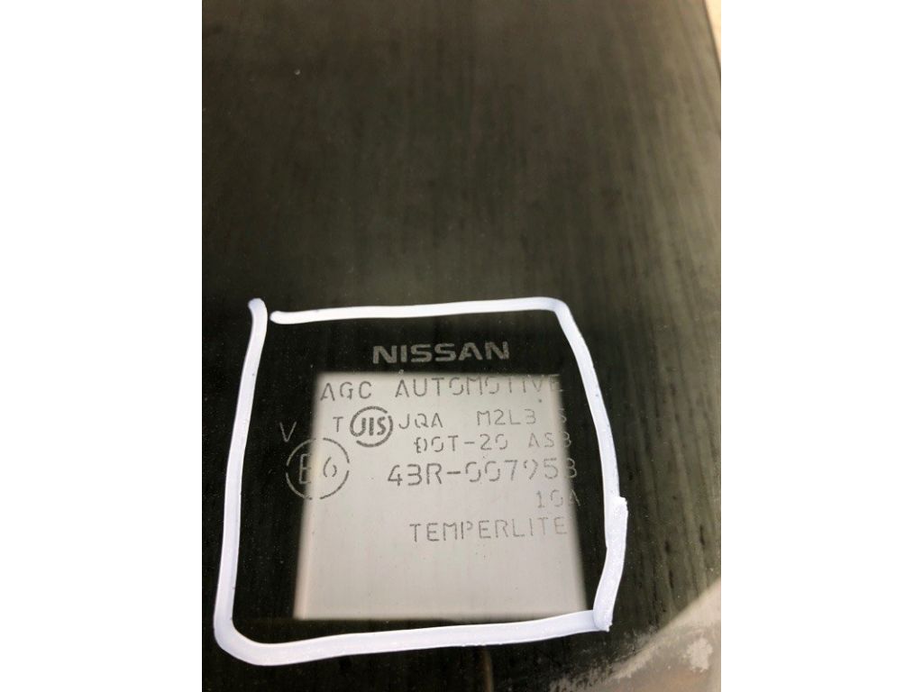 82301-1KA1A | Стекло двери задн. лев. NISSAN JUKE 10-19 - Фото 3