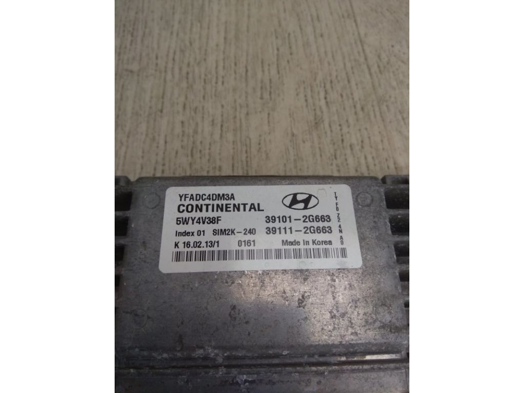 39111-2G663 | Блок керування двигуном HYUNDAI SONATA YF 10-14 - Фото 5