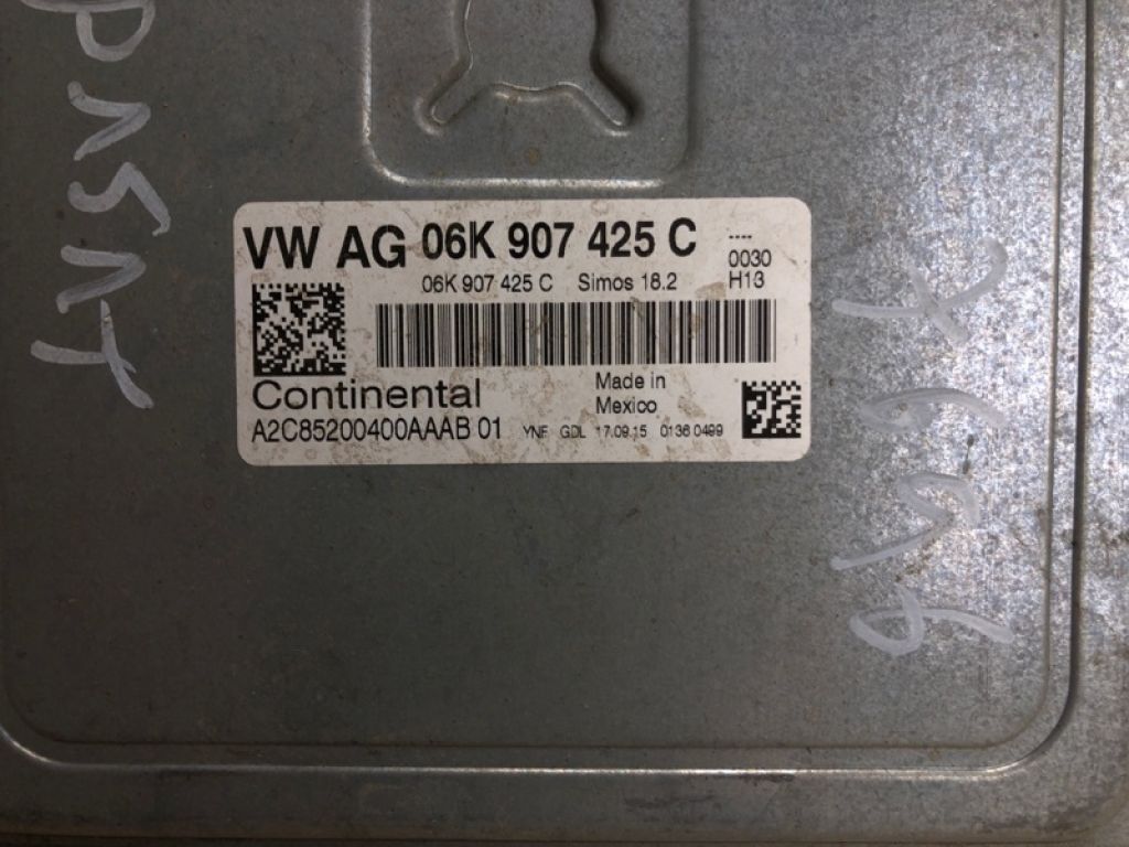 06K 906 071 AF | Блок керування двигуном VOLKSWAGEN PASSAT B8 14- - Фото 2