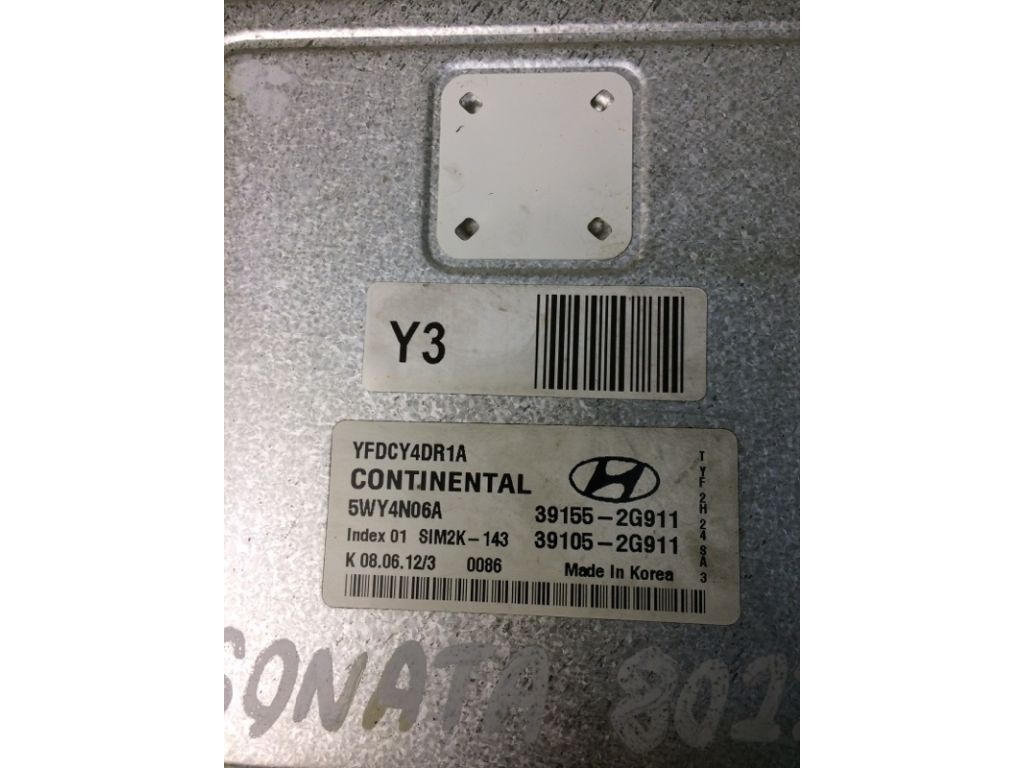39105-2G911 | Блок керування двигуном HYUNDAI SONATA YF 10-14 - Фото 4