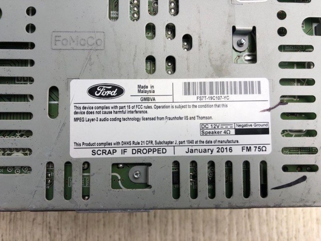 FS7Z-18C869-YC | магнітола FORD FUSION 14- - Фото 2