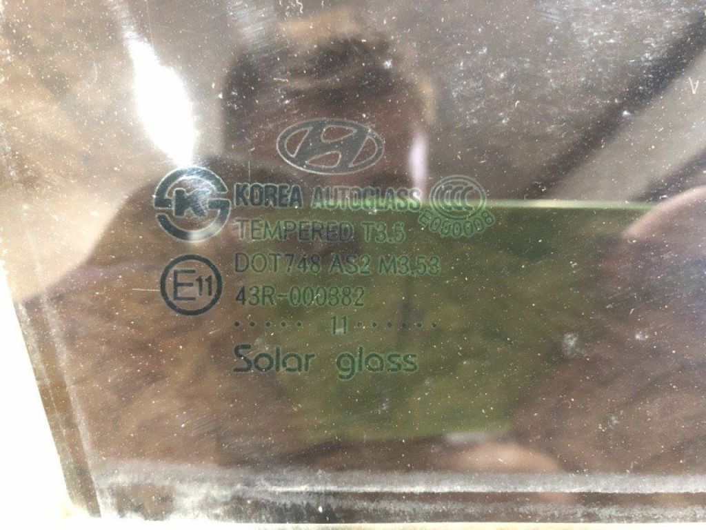 82421-3X020 | Скло дверей передн. прав. HYUNDAI ELANTRA MD 10-15 - Фото 2
