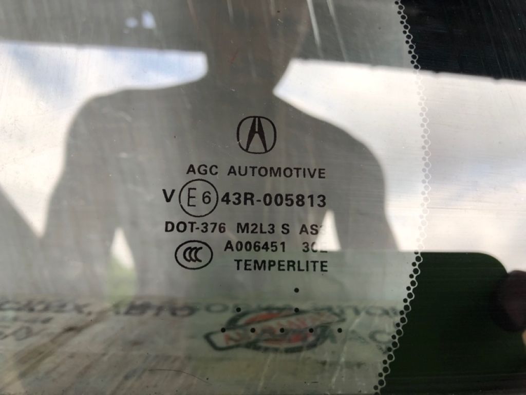 73460-TX4-A02 | Скло дверей глухе задн. лів. ACURA RDX 12-19 - Фото 2