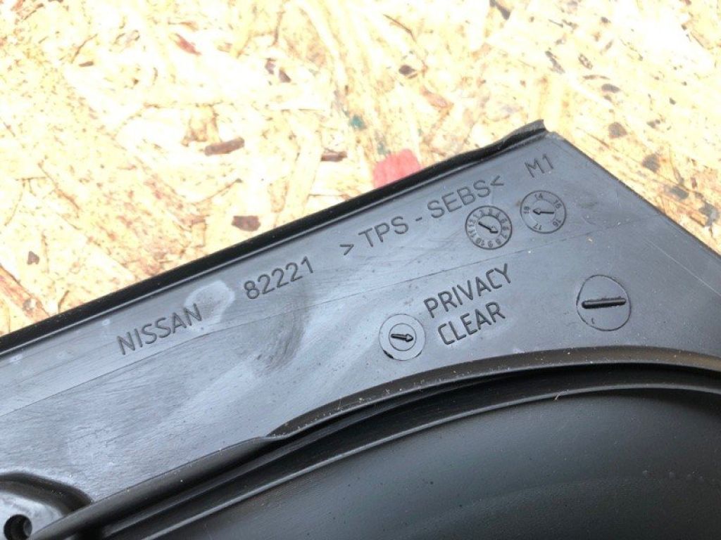 82221-5DA0A | Скло дверей глухе задн. лів. INFINITI QX30 16-20 - Фото 4