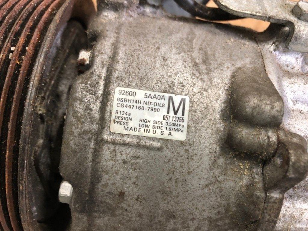 92600-5AA0A | Компрессор кондиционера NISSAN MURANO Z52 14- - Фото 7