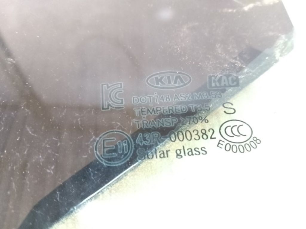 83411-2T010 | Скло дверей задн. лів. KIA OPTIMA TF 11-16 - Фото 3