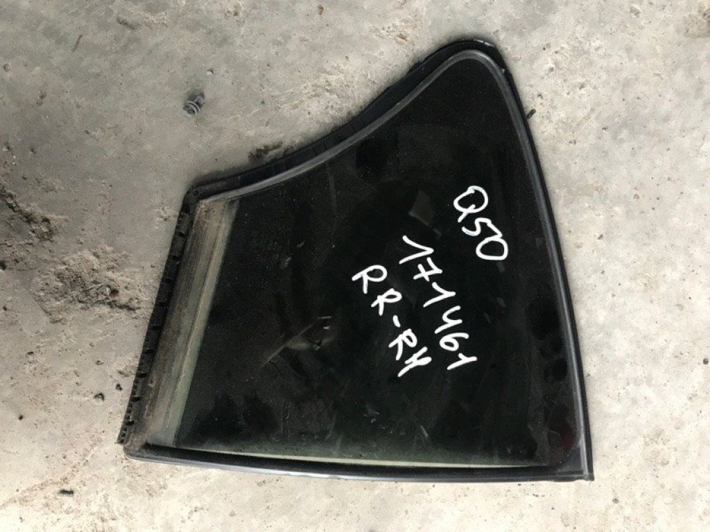 82262-6HE0A | Скло дверей глухе задн. прав. INFINITI Q50 15-20
