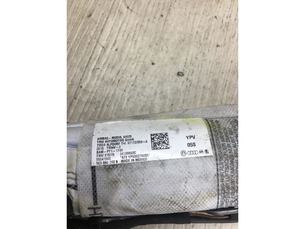 5C0 880 242 B | Подушка безопасности в сиденье прав. VOLKSWAGEN JETTA USA 10-17 - Фото 3