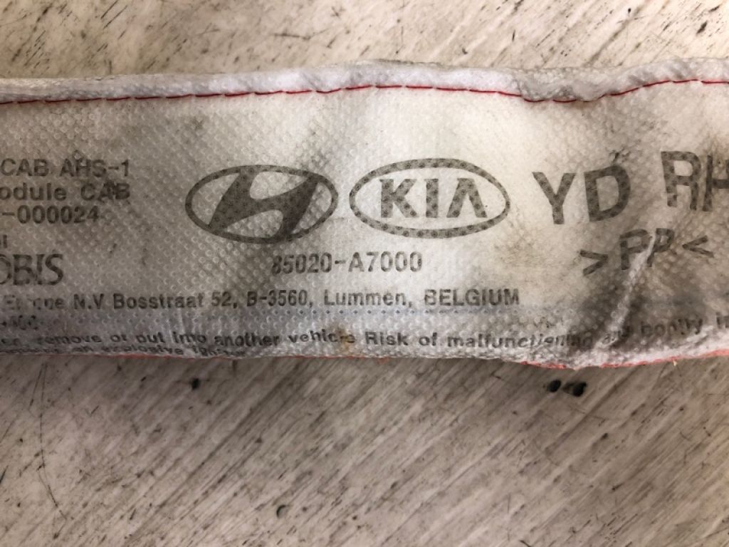 85020-A7000 | Подушка безпеки (штора) прав. KIA FORTE YD 12- - Фото 5