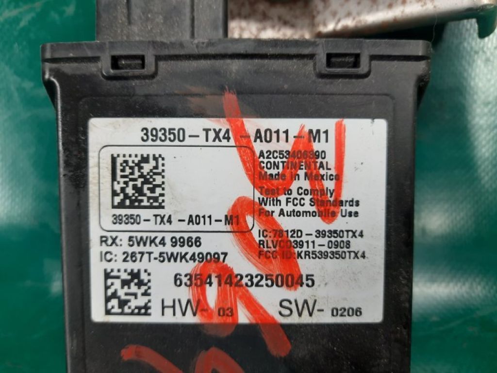 39350-TX4-A01 | Блок керування тиском в шинах ACURA RDX 12-19 - Фото 3