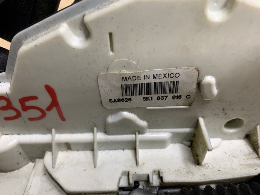 5K1 837 016 C | Замок двері передн. прав. VOLKSWAGEN JETTA USA 10-17 - Фото 6