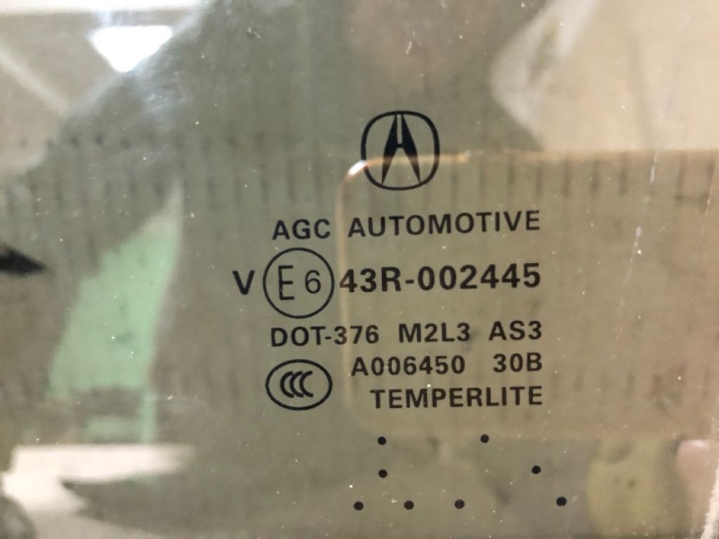 73450-TX4-A01 | Скло дверей задн. лів. ACURA RDX 12-19 - Фото 2