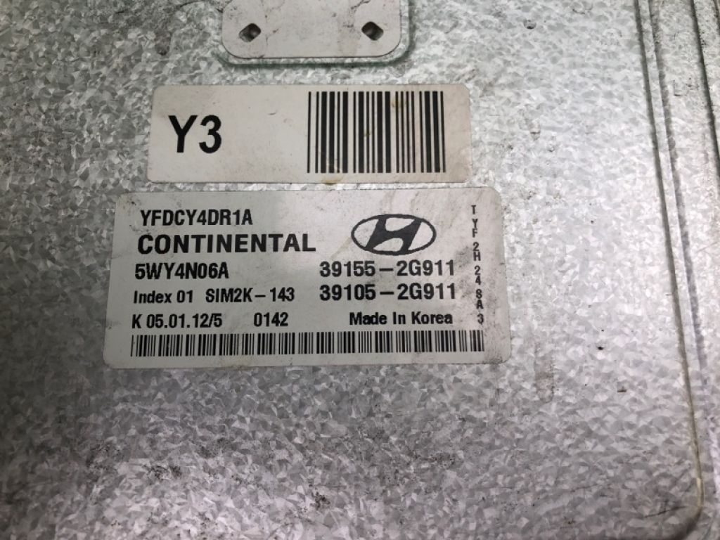39105-2G911 | Блок керування двигуном HYUNDAI SONATA YF 10-14 - Фото 3