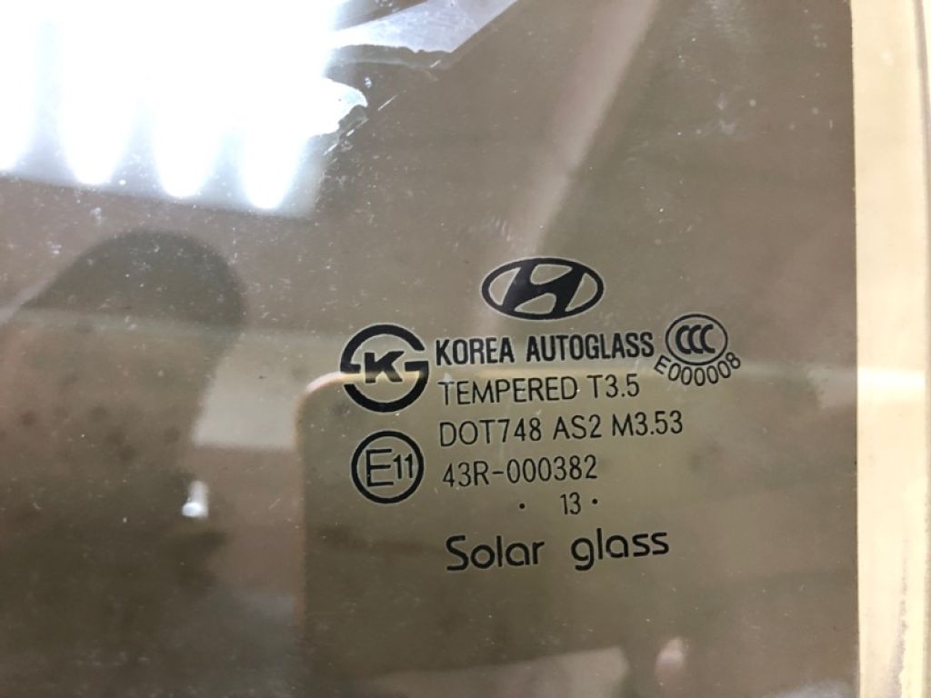 83411-3S010 | Стекло двери задн. лев. HYUNDAI SONATA YF 10-14 - Фото 2