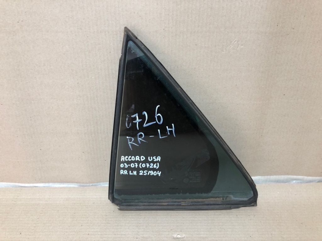 73455-SDA-A10 | Скло дверей глухе задн. лів. HONDA ACCORD USA 03-07