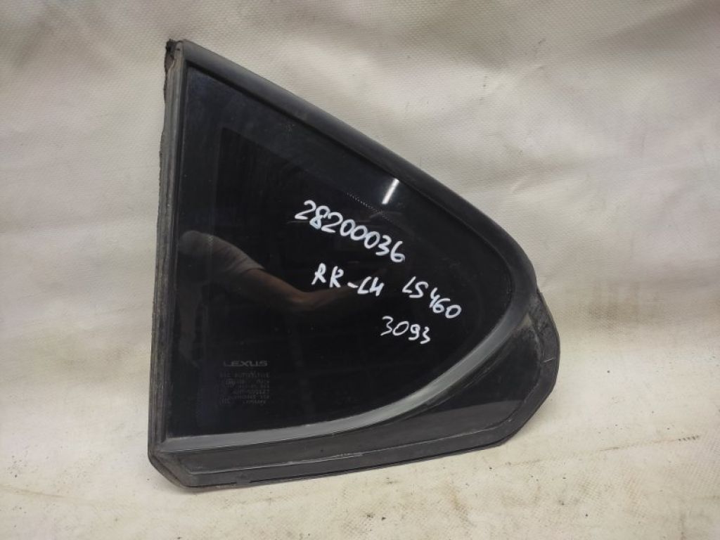 68012-50030 | Скло дверей глухе задн. лів. LEXUS LS460 06-12