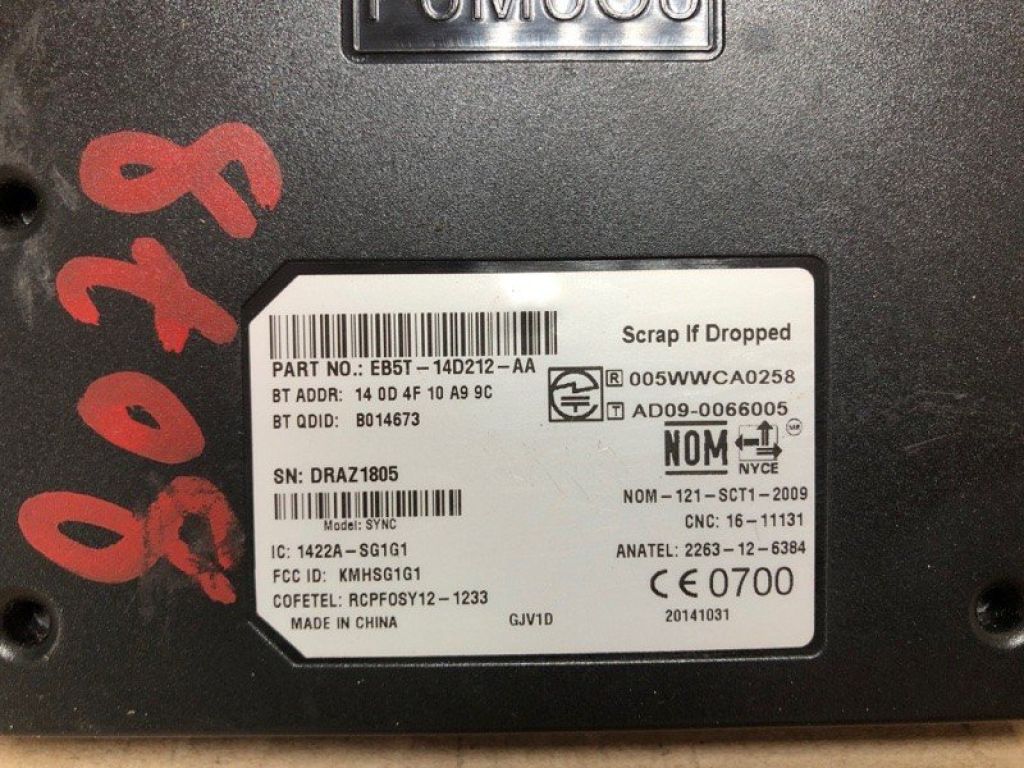 EB5Z-14D212-AA | Блок управления мультимедиа FORD FOCUS 10-18 - Фото 2