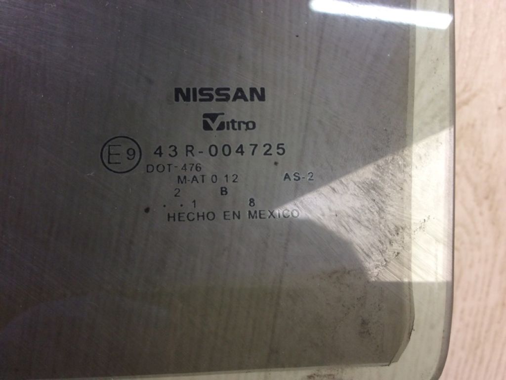 82301ZE80A | Стекло двери задн. лев. NISSAN SENTRA (B16) 06–12 - Фото 4