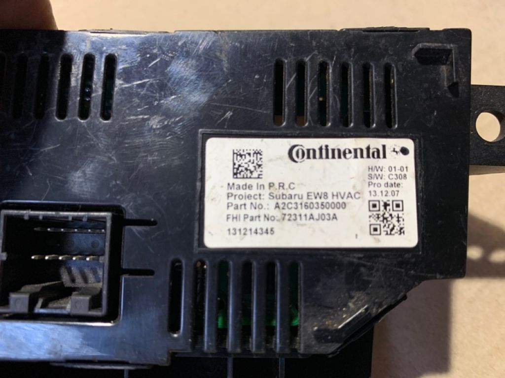 72311AJ03A | Блок керування піччю SUBARU OUTBACK 09-14 BR - Фото 7